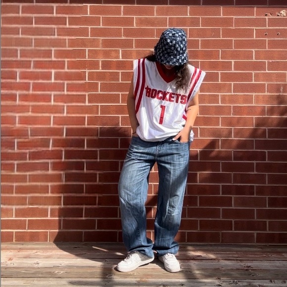 Y2K Ecko Untld. Embroidered Rhino Logo Pocket Relaxed Fit Jeans (30 x 30.5) - Picture 5 of 6